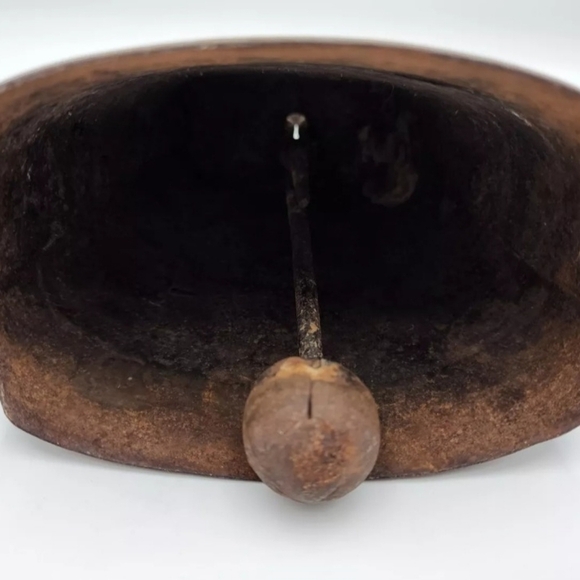 Antique Cow Bell Farm Hand Forged Large Country Rustic Decor - Picture 6 of 8